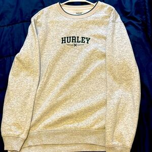 Large heather grey Hurley sweater